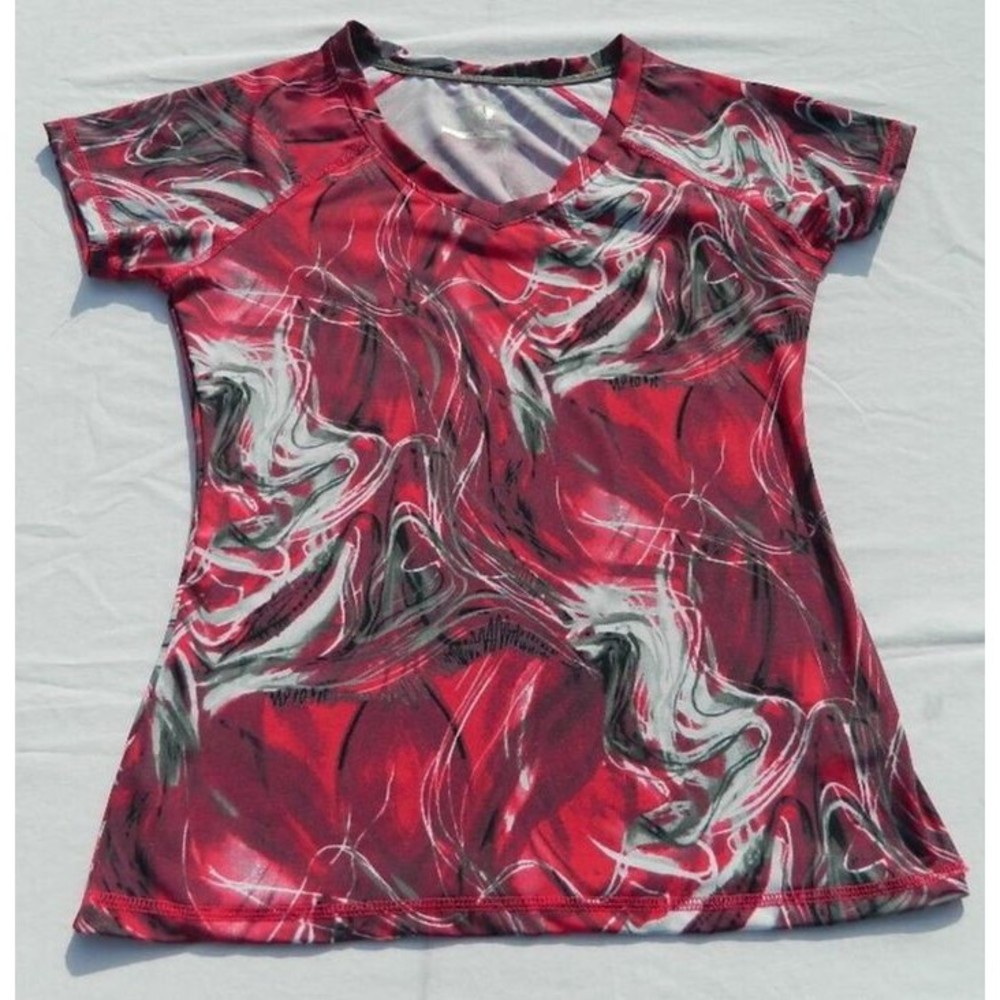 Wuhou Sport Top Women's L Short Sleeve Athletic Top Quick Dry